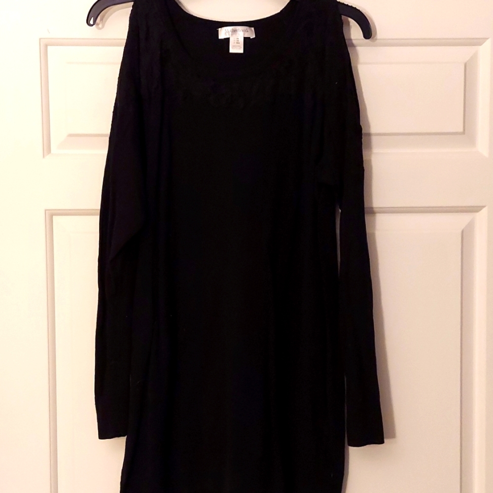 Motherhood Cold Shoulder Sweater